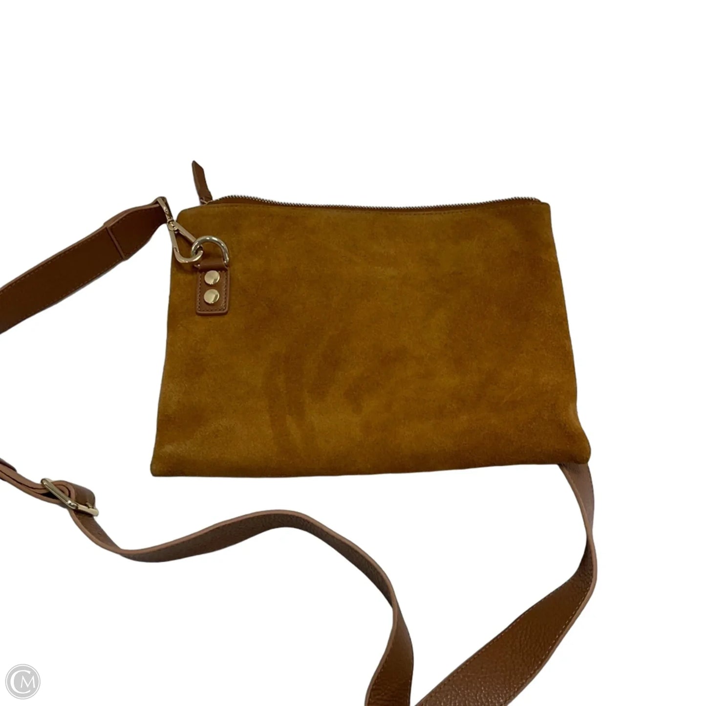 Crossbody Leather By Mark&Graham, Size: Medium
