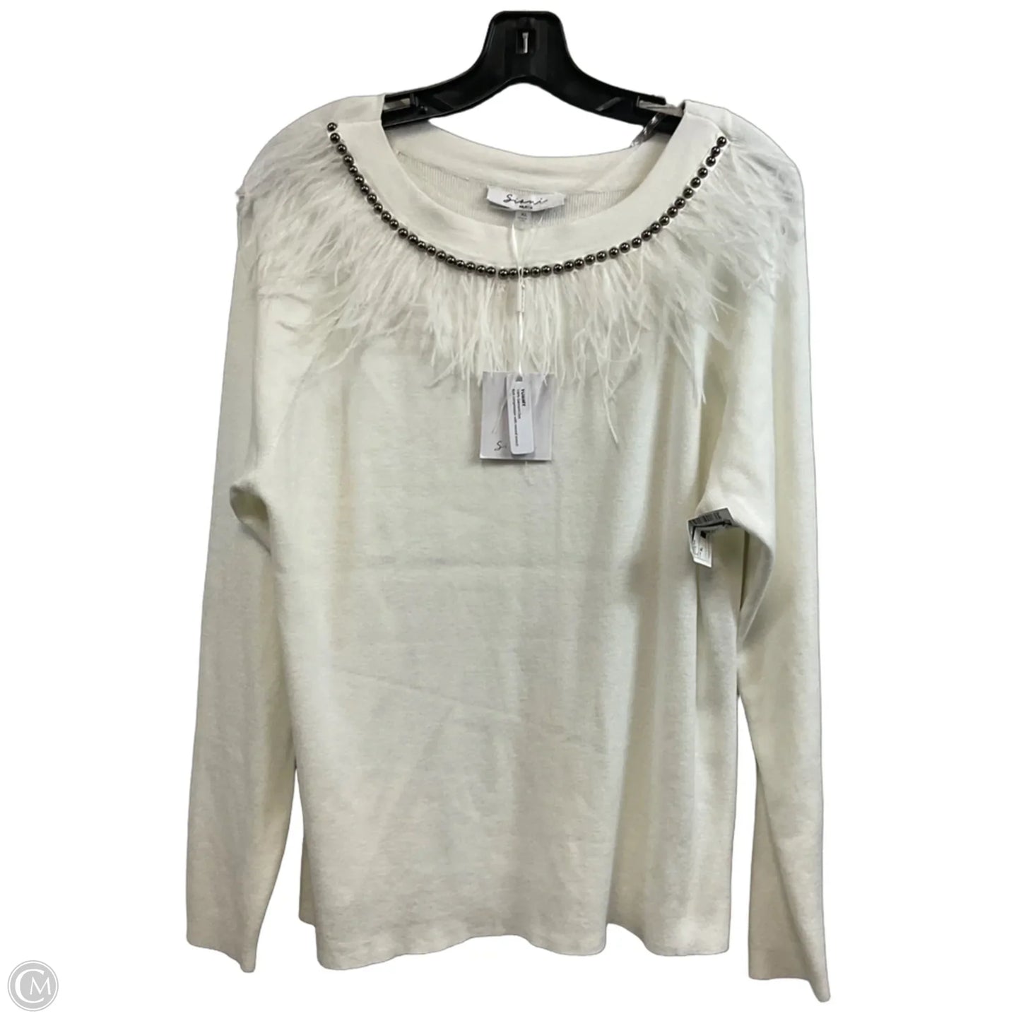 Sweater By Sioni In White, Size: Xl