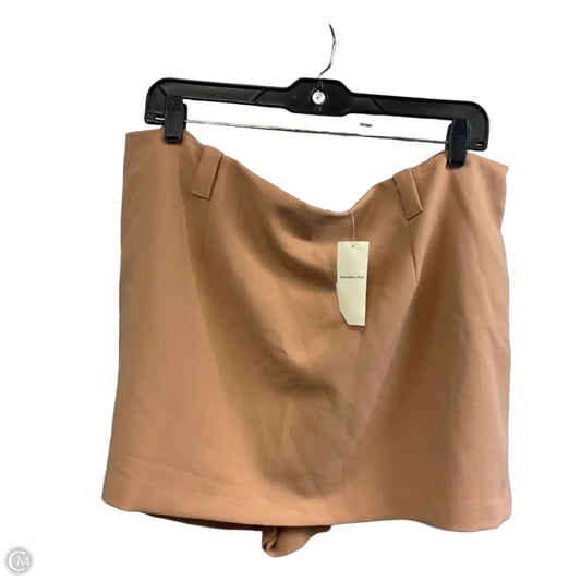 Skirt Mini & Short By Abercrombie And Fitch In Brown, Size: Xl