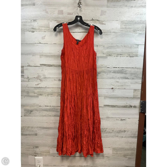 Dress Casual Midi By Eileen Fisher In Orange, Size: Xs