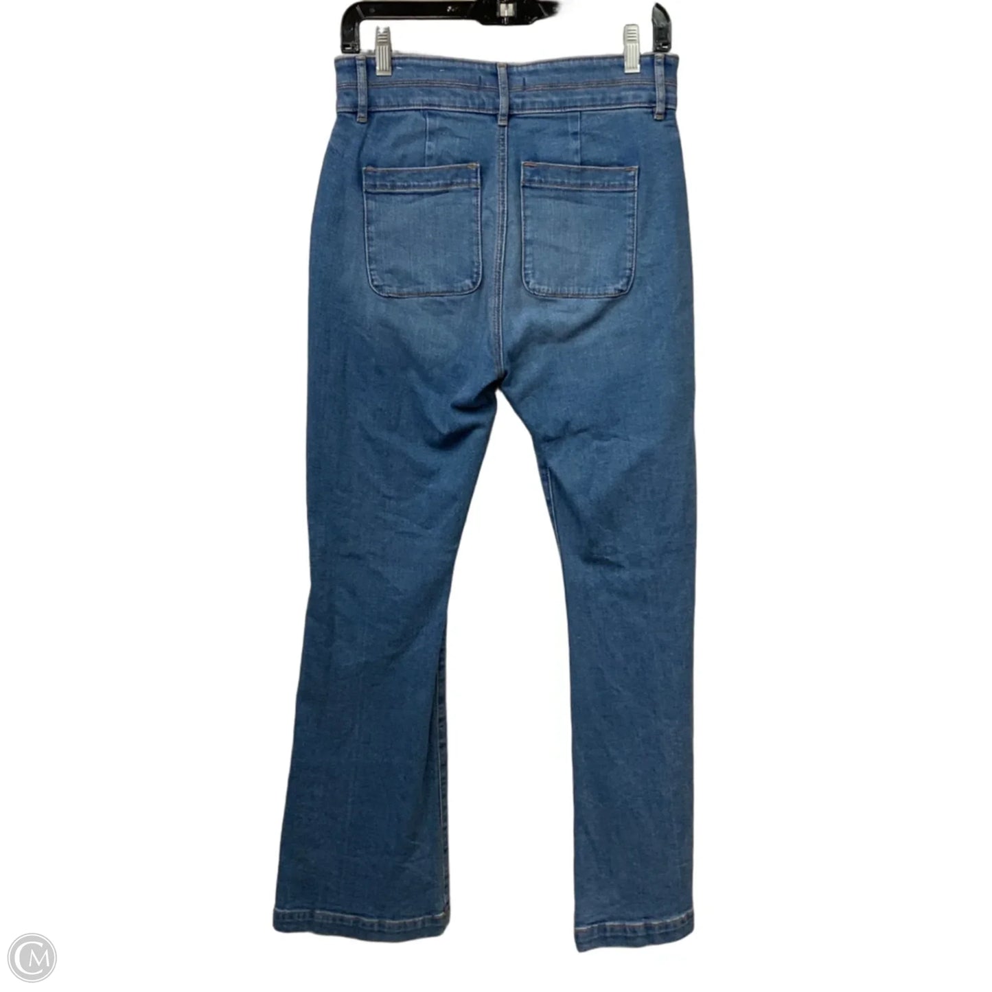 Jeans Flared By Loft In Blue Denim, Size: 6
