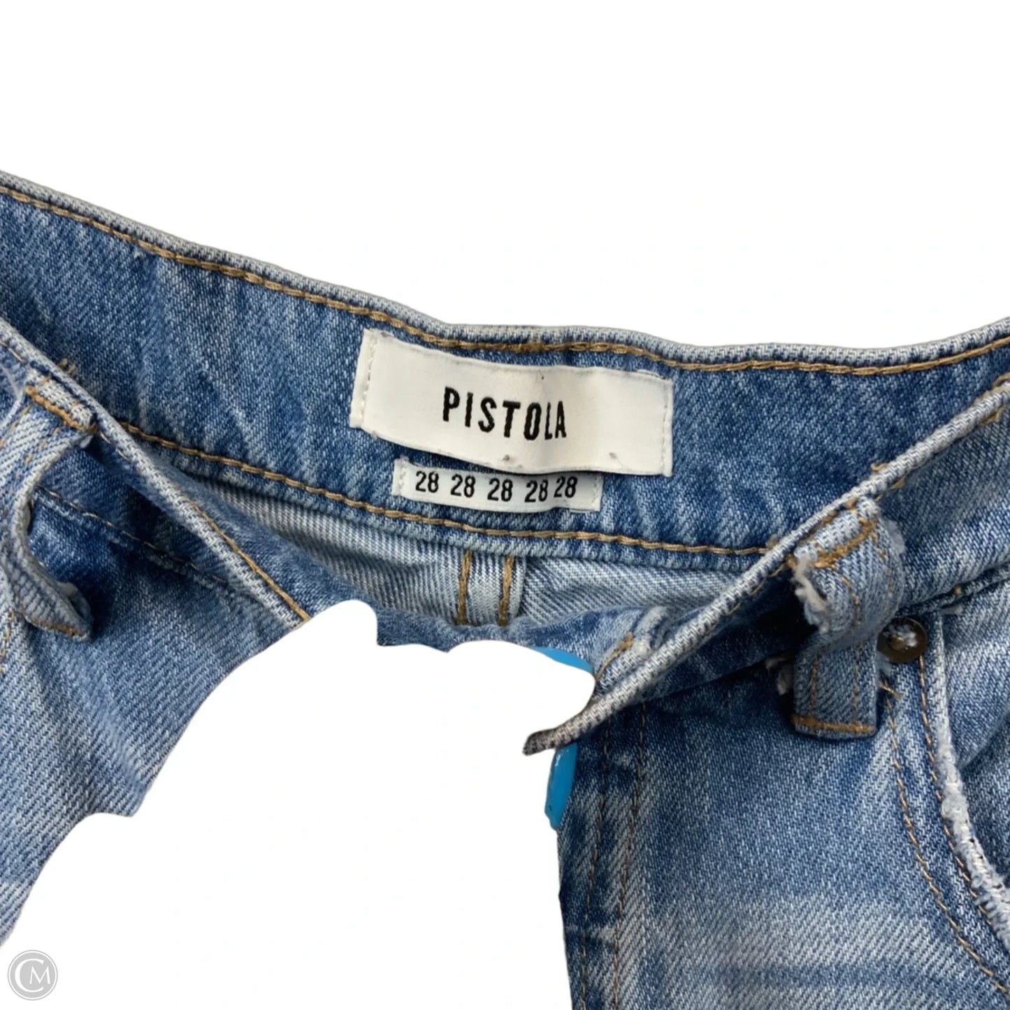 Jeans Straight By Pistola In Blue Denim, Size: 6