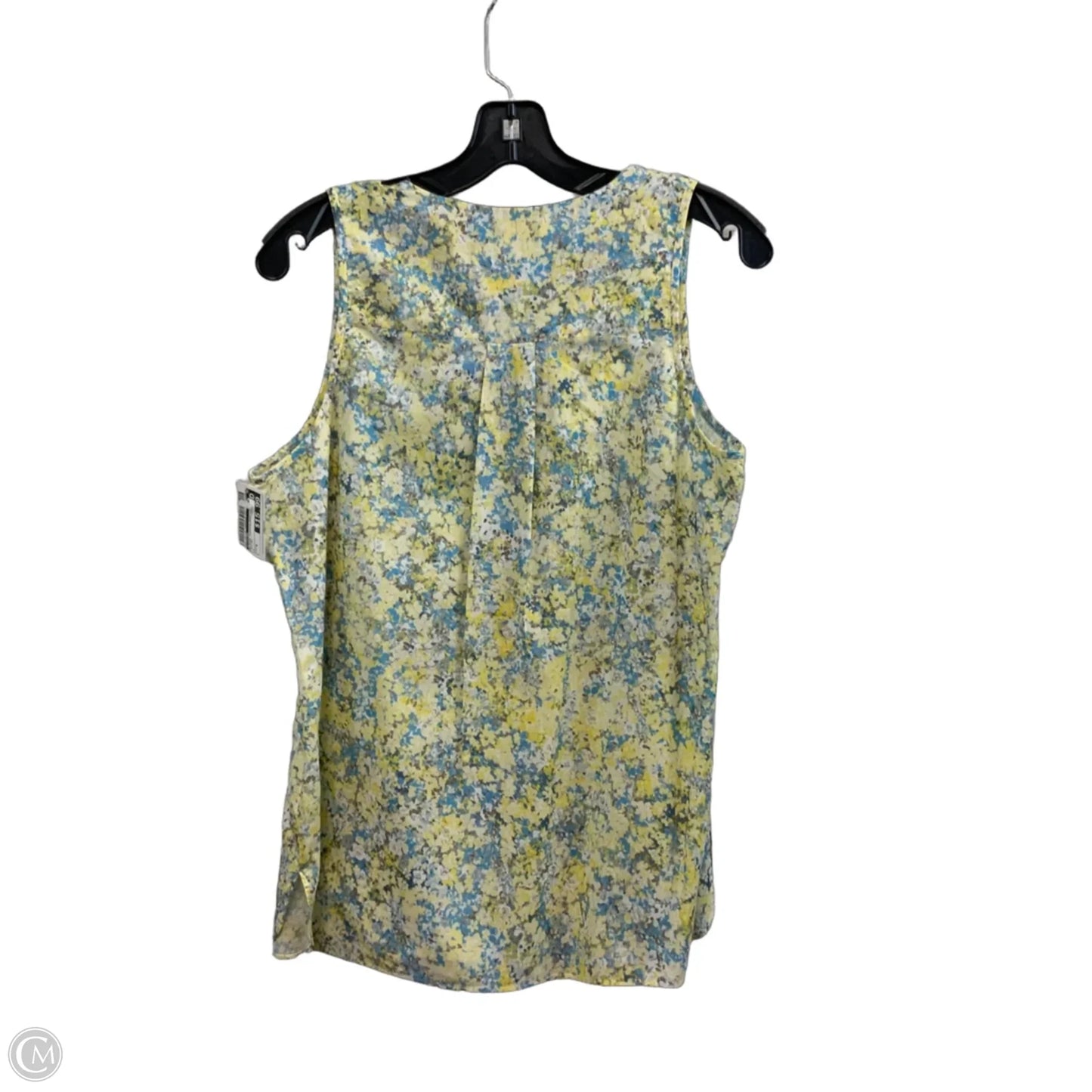 Blouse Sleeveless By Etcetra In Yellow, Size: S