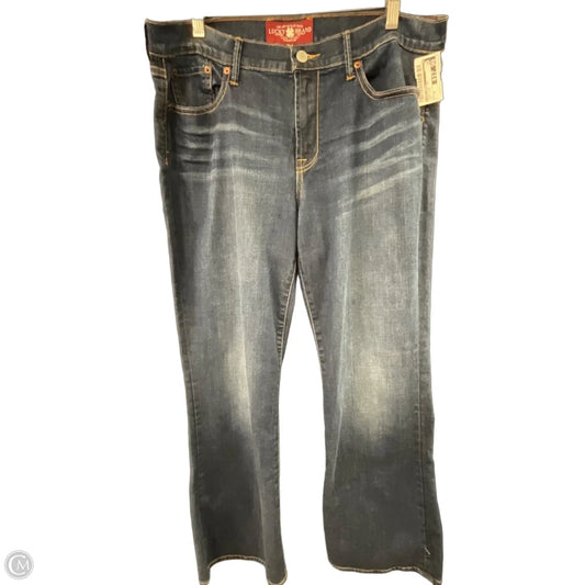 Jeans Wide Leg By Lucky Brand In Blue Denim, Size: 16