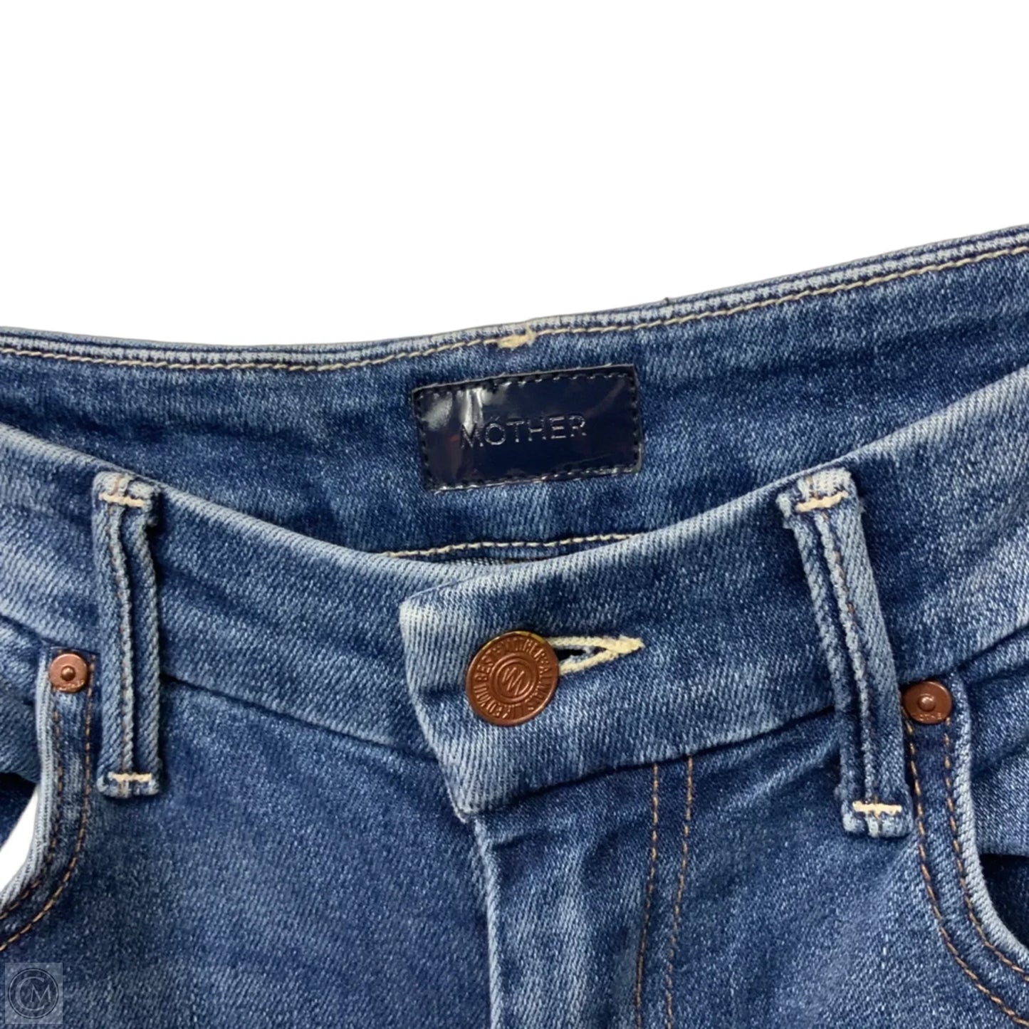 Jeans Skinny By Mother In Blue Denim, Size: 4