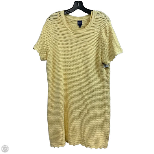 Dress Sweater By Gap In Yellow, Size: Xl