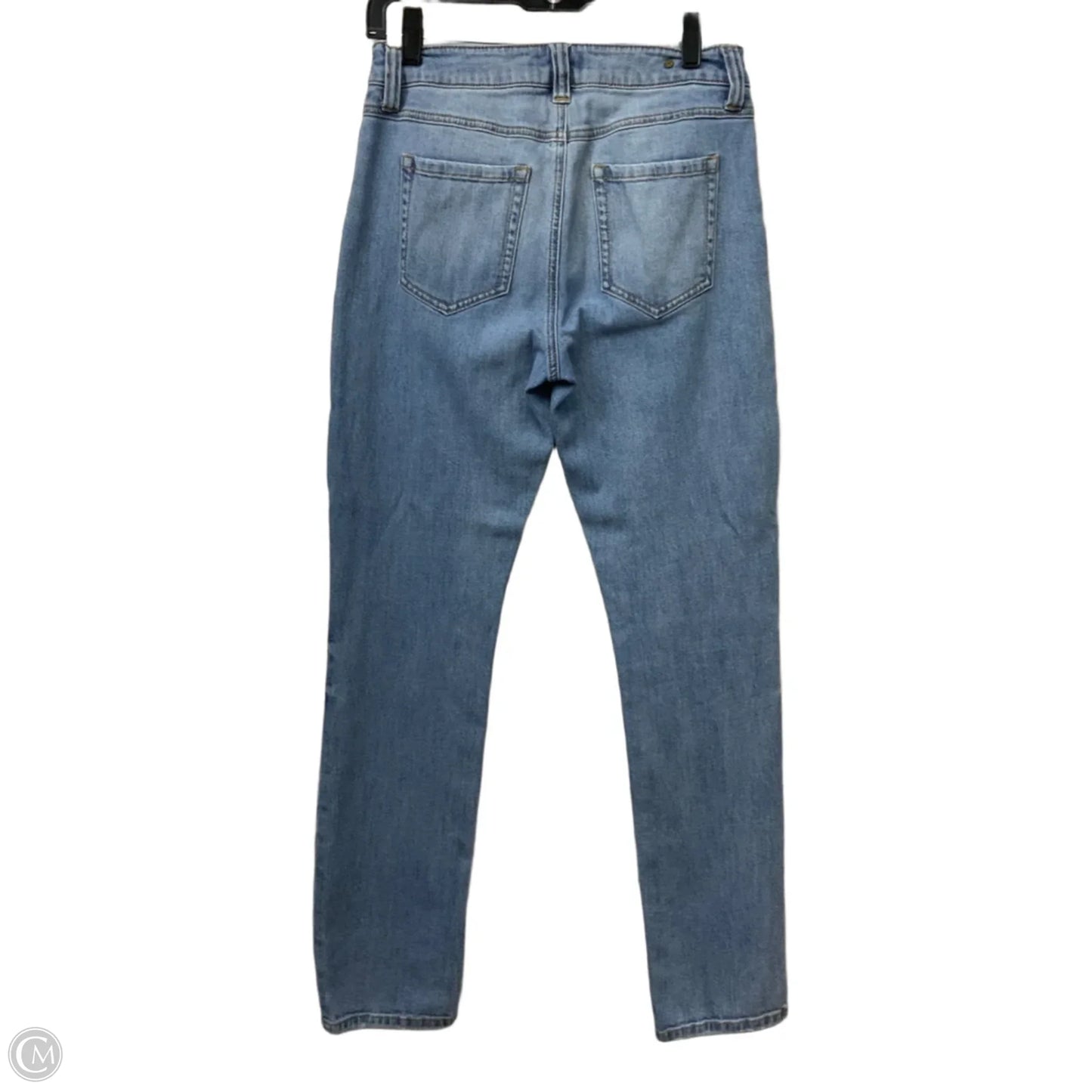 Jeans Straight By Cabi In Blue Denim, Size: 4