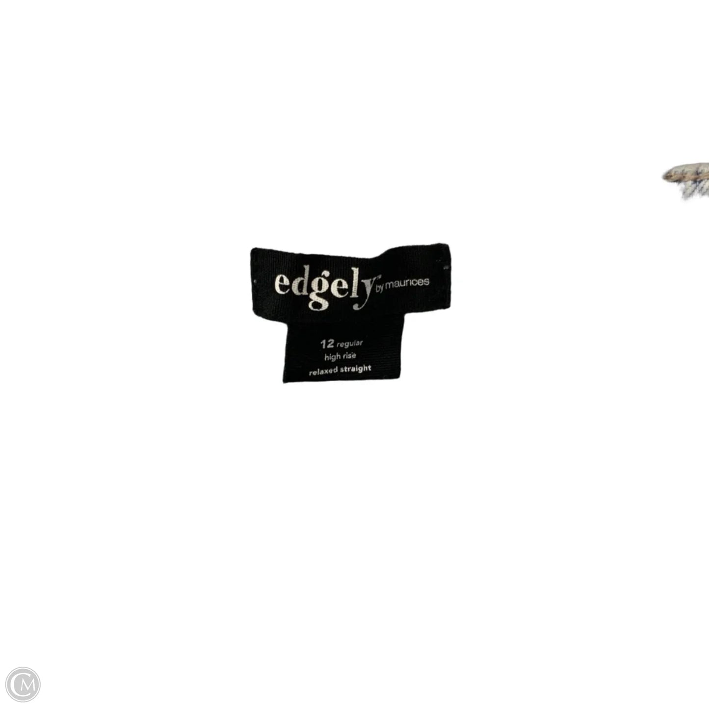 Jeans Straight By Edgely In Blue Denim, Size: 12