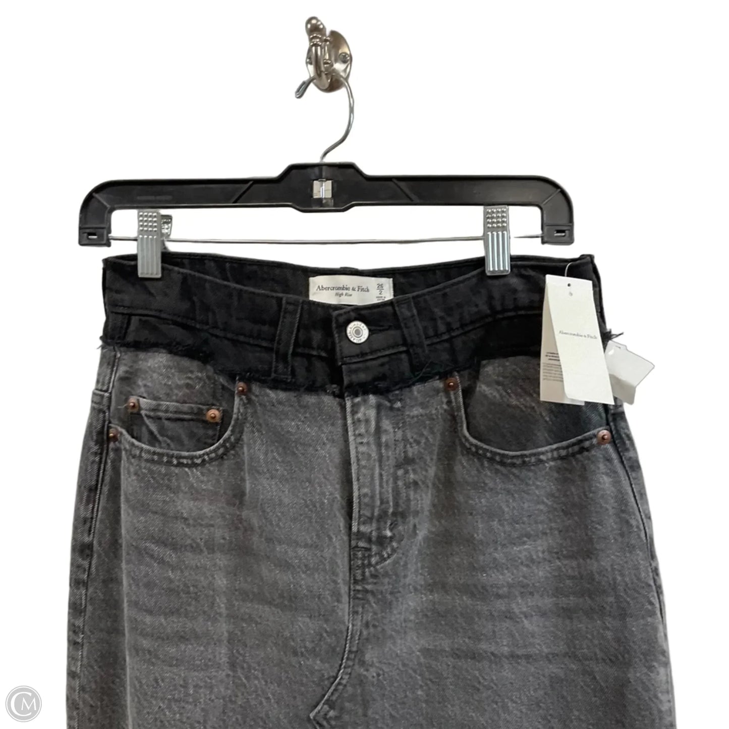 Skirt Maxi By Abercrombie And Fitch In Black Denim, Size: 2