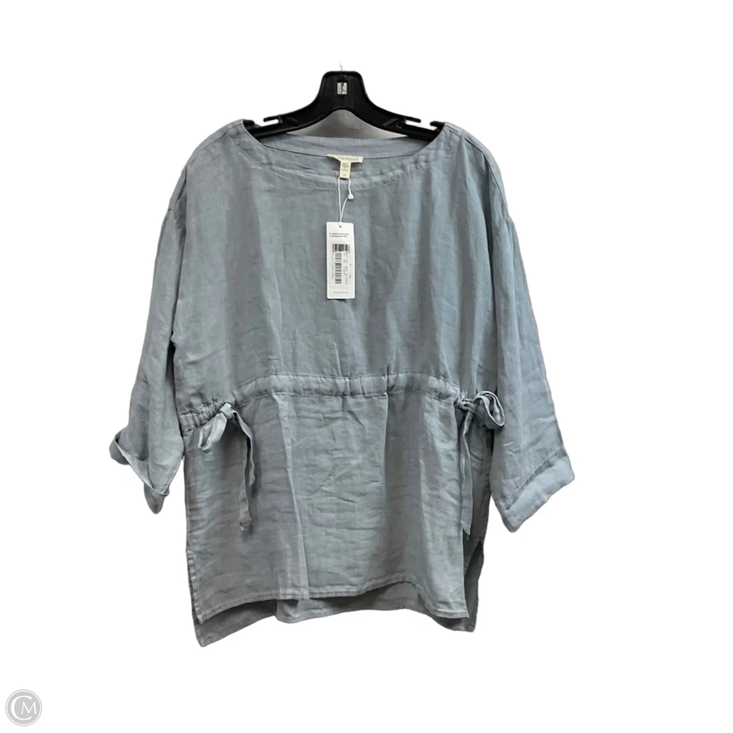 Blouse 3/4 Sleeve By Eileen Fisher In Blue, Size: S