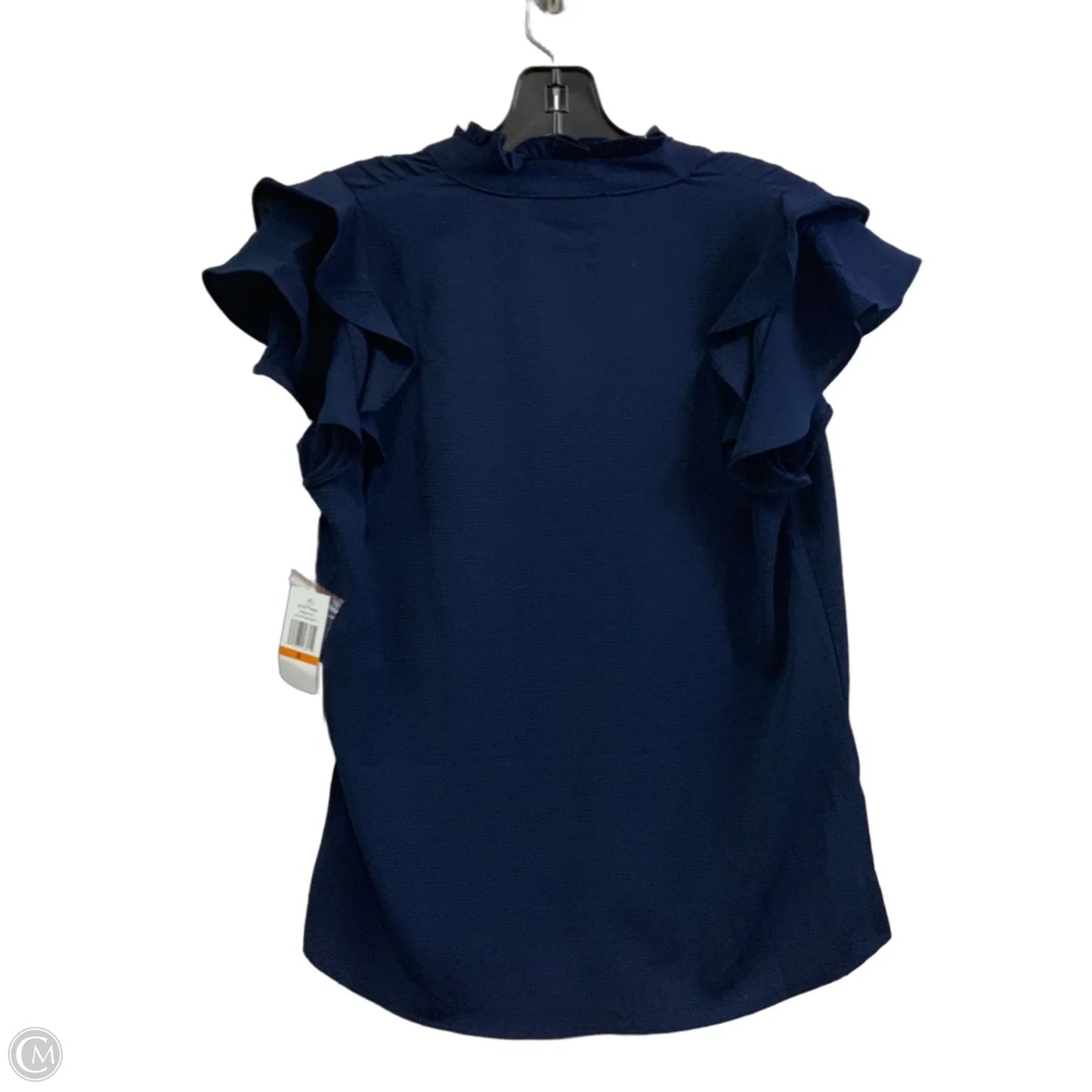 Blouse Sleeveless By Cece In Blue, Size: S