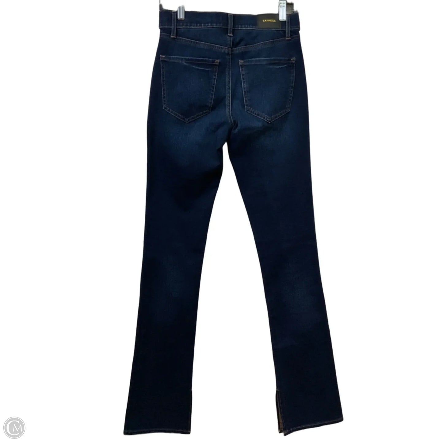 Jeans Straight By Express In Blue Denim, Size: 4l