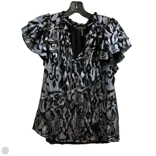 Blouse Short Sleeve By 1.state In Black, Size: L