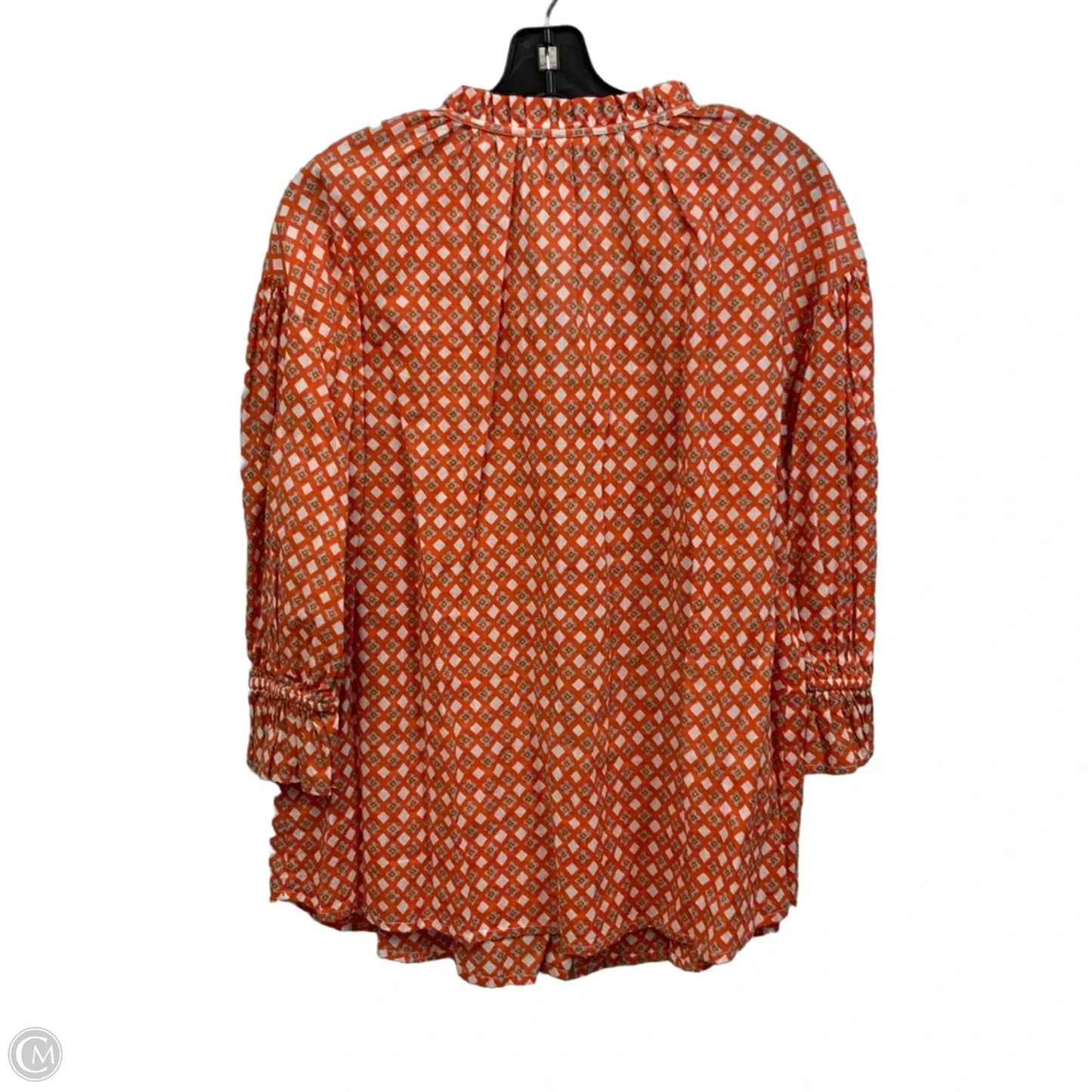 Blouse Long Sleeve By Ro’s Garden In Orange, Size: M