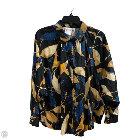 Blouse Long Sleeve By FINLEY In Black, Size: M