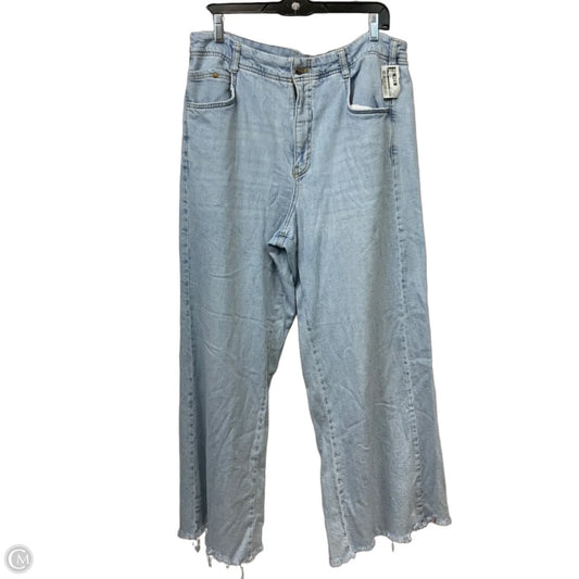Jeans Wide Leg By Pilcro In Blue Denim, Size: 14