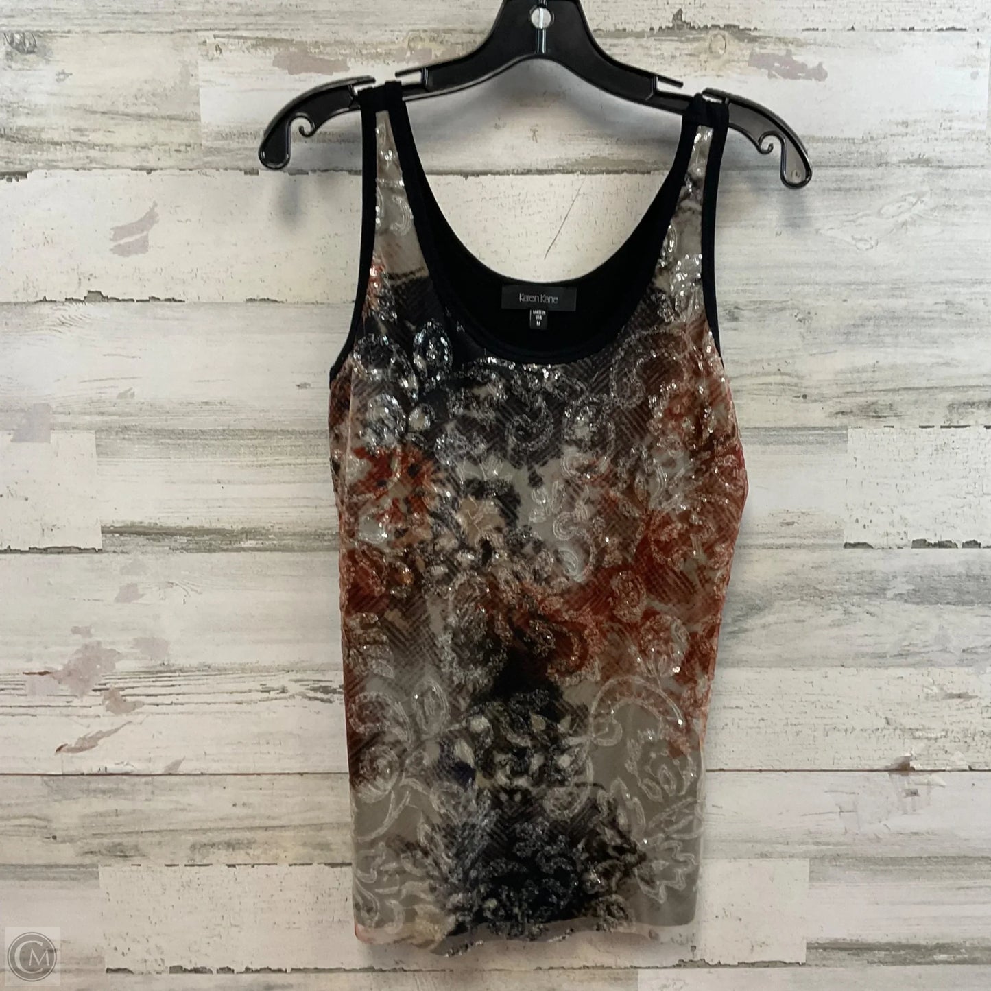 Top Sleeveless By Karen Kane In Black, Size: M