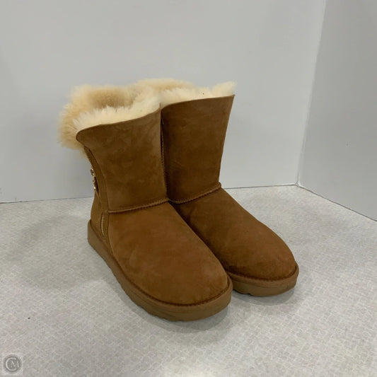 Boots Ankle Flats By Ugg In Brown, Size: 8