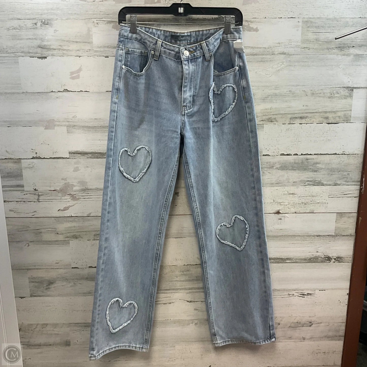 Jeans Straight By CALI 1850 In Blue Denim, Size: 10