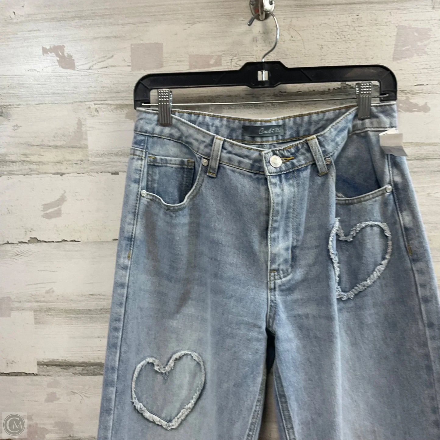 Jeans Straight By CALI 1850 In Blue Denim, Size: 10