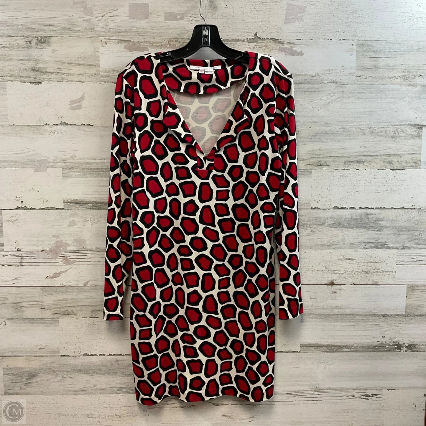 Dress Designer By Diane Von Furstenberg In Red, Size: M