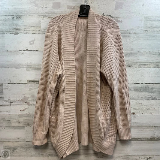Sweater Cardigan By Merokeety In Tan, Size: 2x