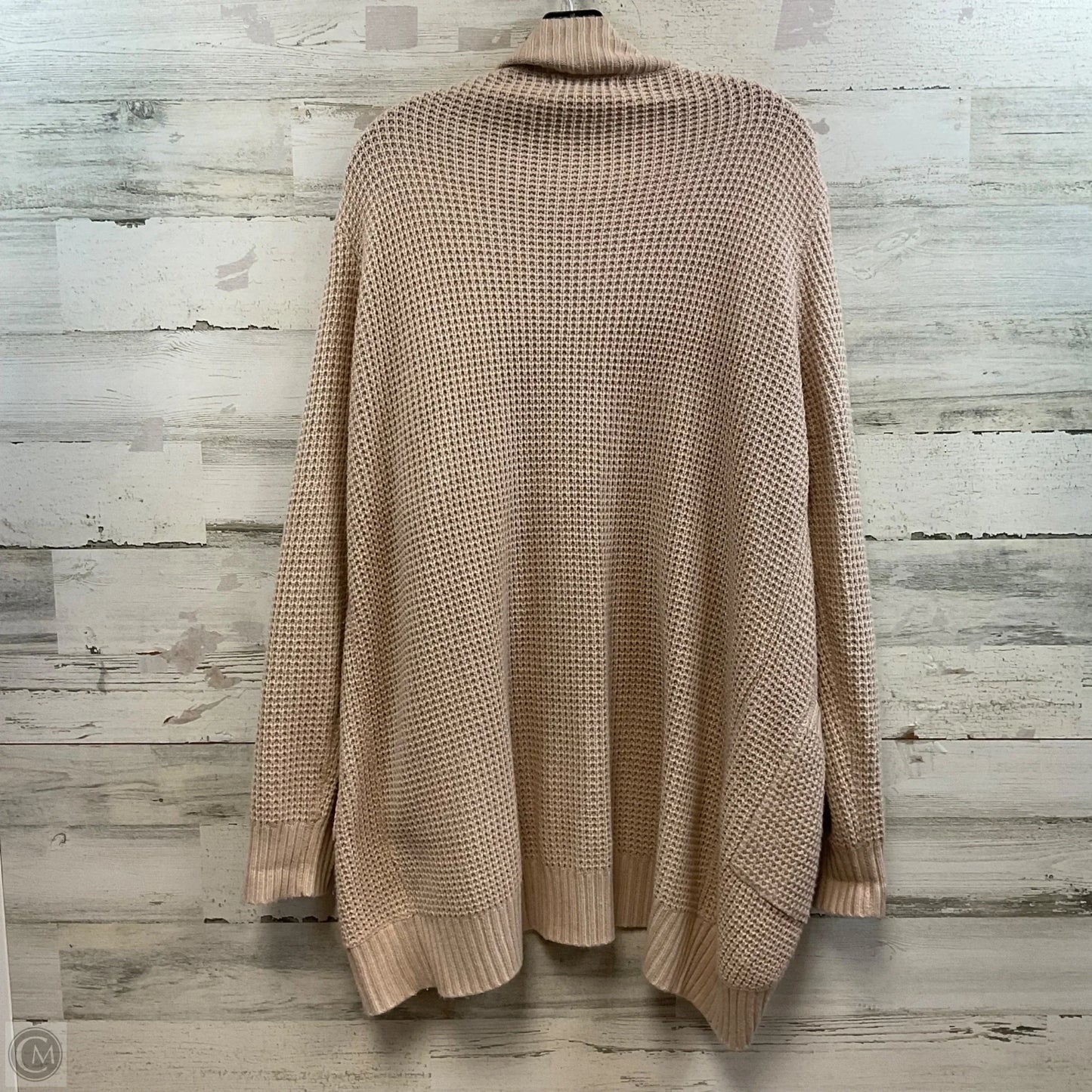 Sweater Cardigan By Merokeety In Tan, Size: 2x