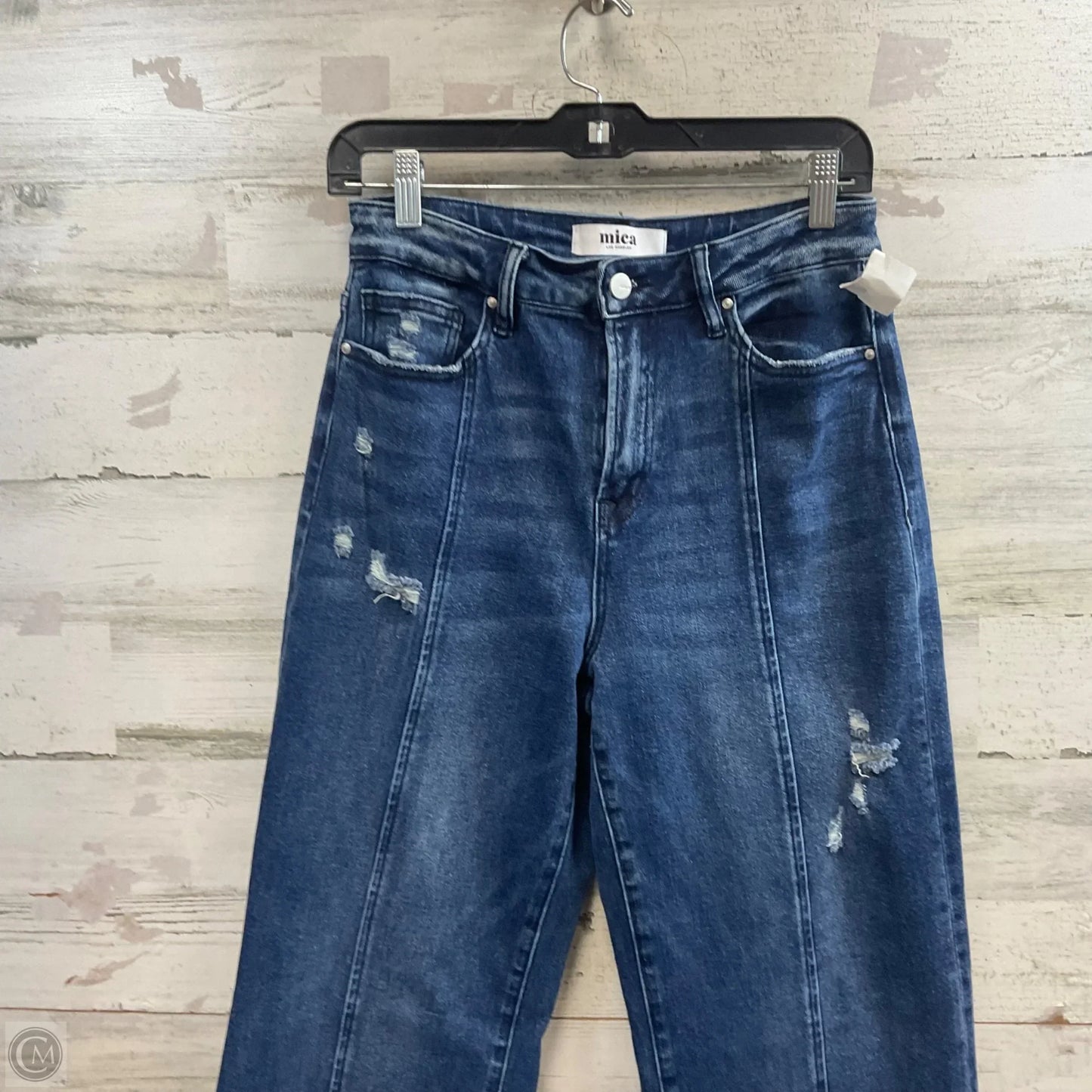 Jeans Wide Leg By Micas In Blue Denim, Size: 4