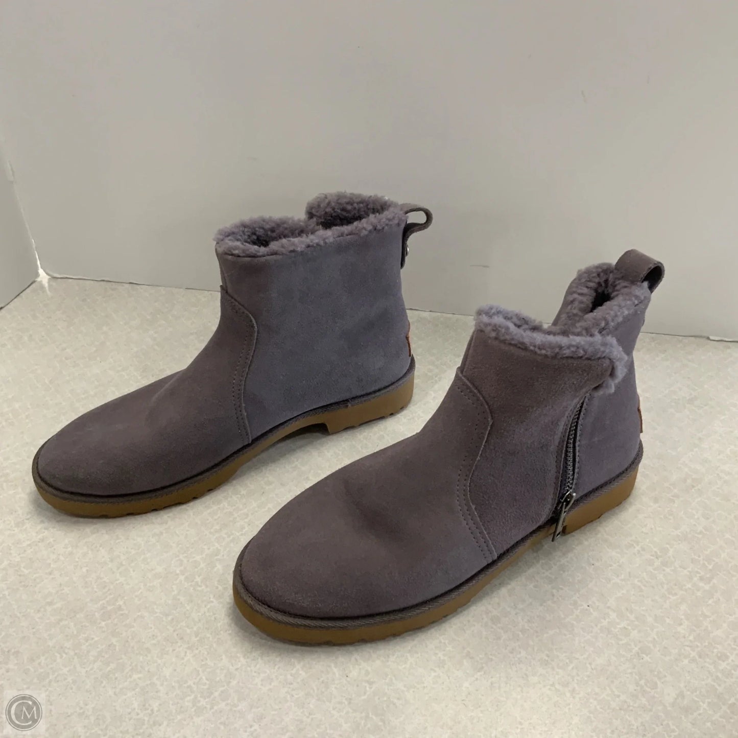 Boots Ankle Flats By Ugg In Grey, Size: 7.5