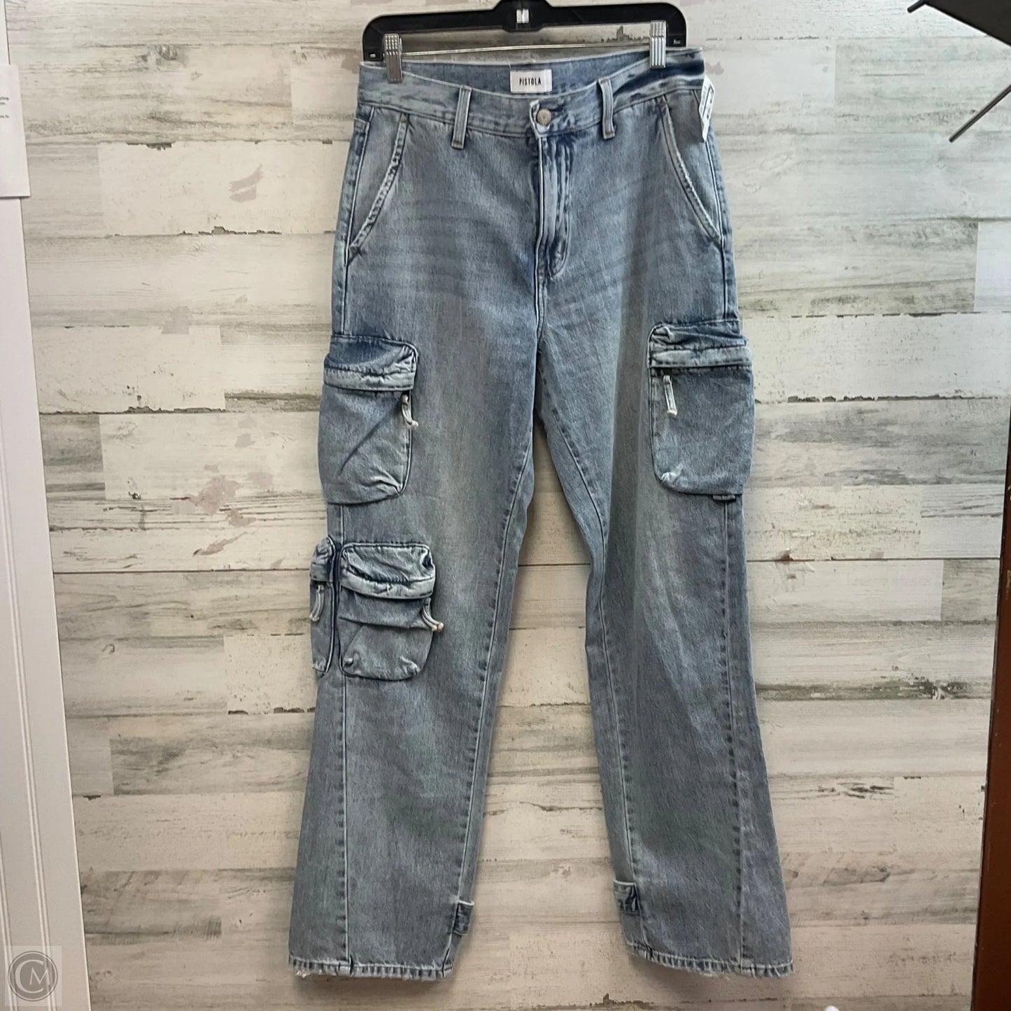 Jeans Straight By Pistola In Blue Denim, Size: 6