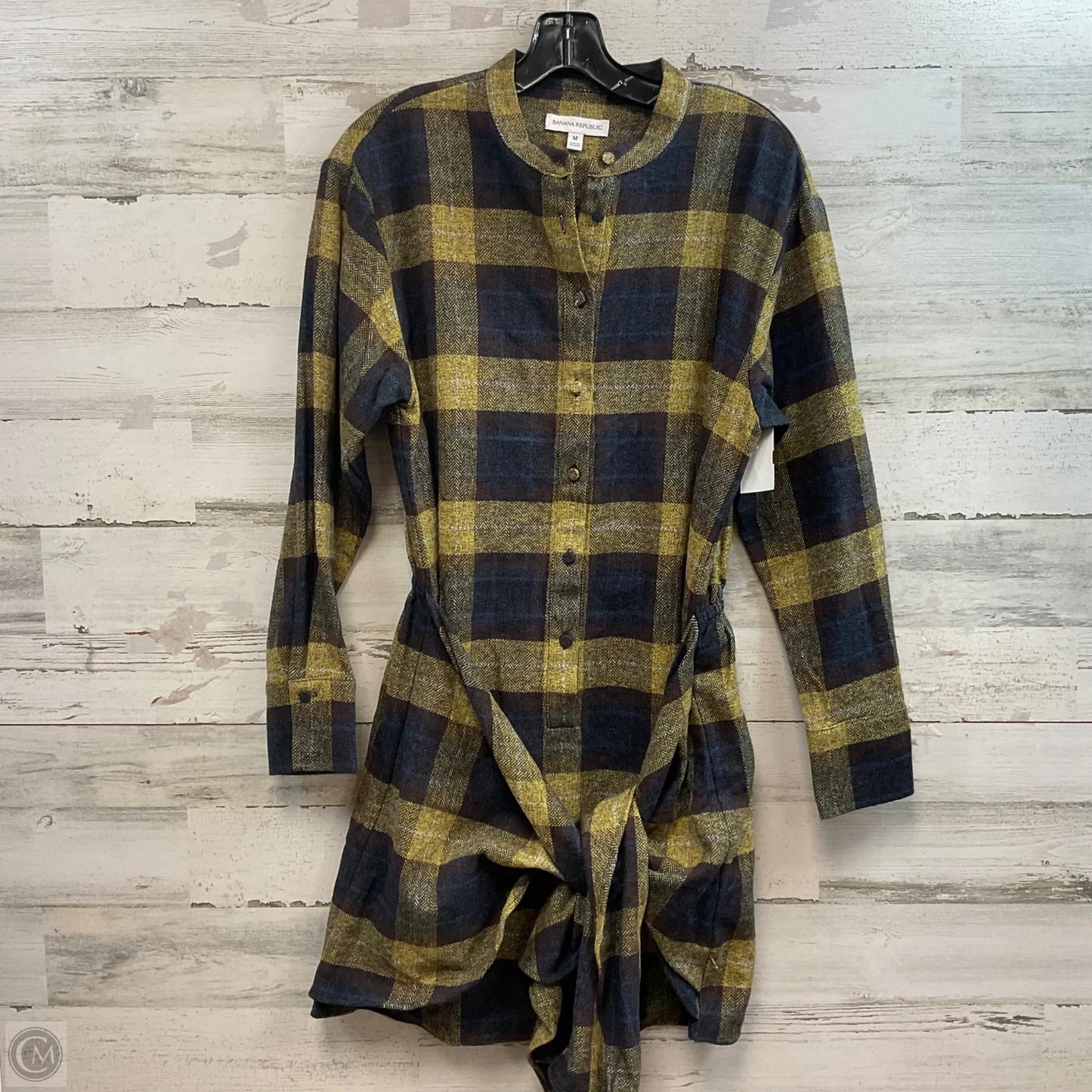 Dress Casual Short By Banana Republic In Blue & Yellow, Size: M