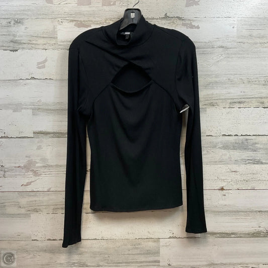 Top Long Sleeve By Paige In Black, Size: L