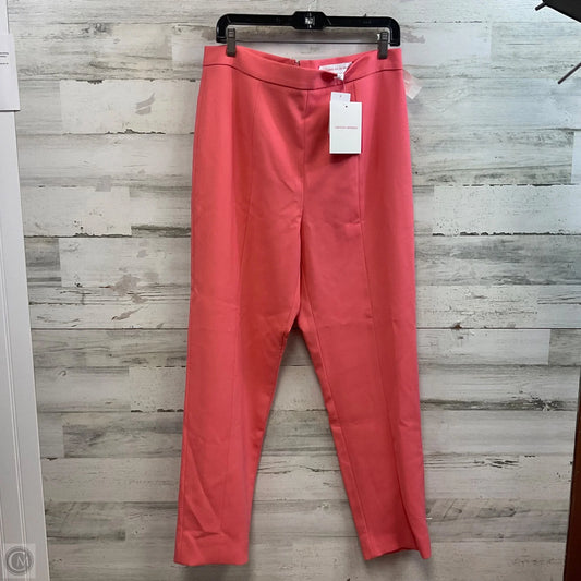 Pants Designer By Carolina Herrera In Orange, Size: 12