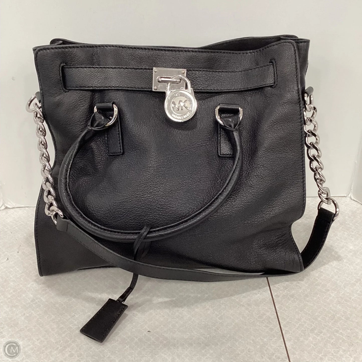 Handbag Leather By Michael By Michael Kors, Size: Large