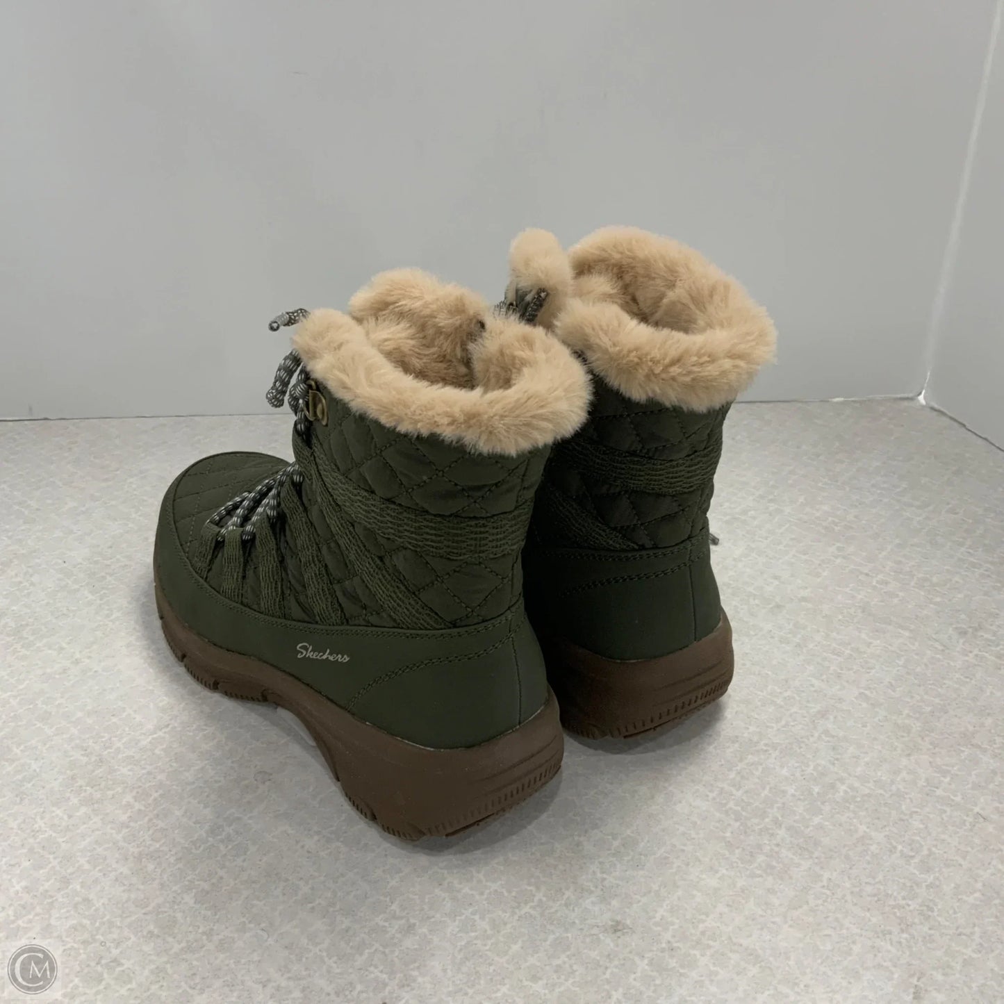 Boots Snow By Skechers In Green, Size: 6