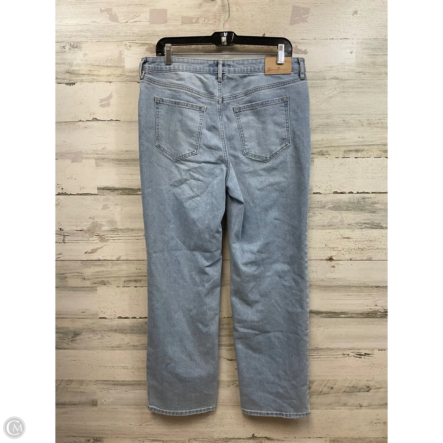 Jeans Straight By Seven 7 In Blue Denim, Size: 10