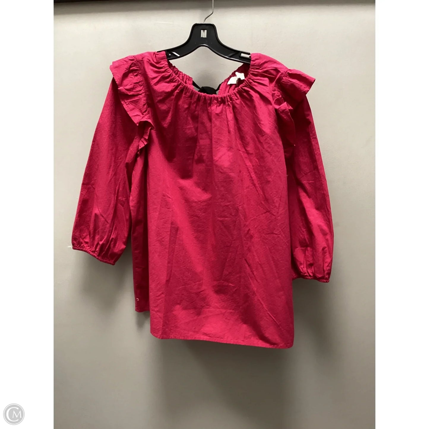 Top Long Sleeve By Loft In Pink, Size: L