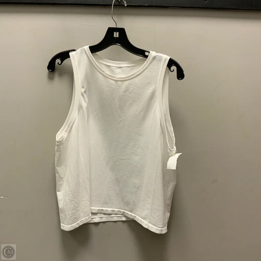Athletic Tank Top By Fabletics In White, Size: M