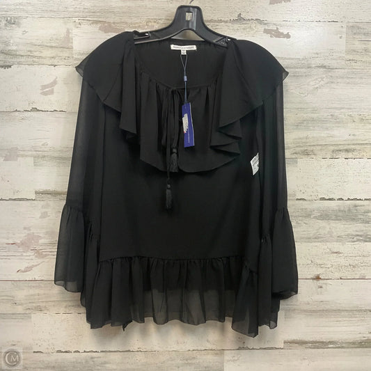 Top Long Sleeve Designer By Rebecca Minkoff In Black, Size: Xs