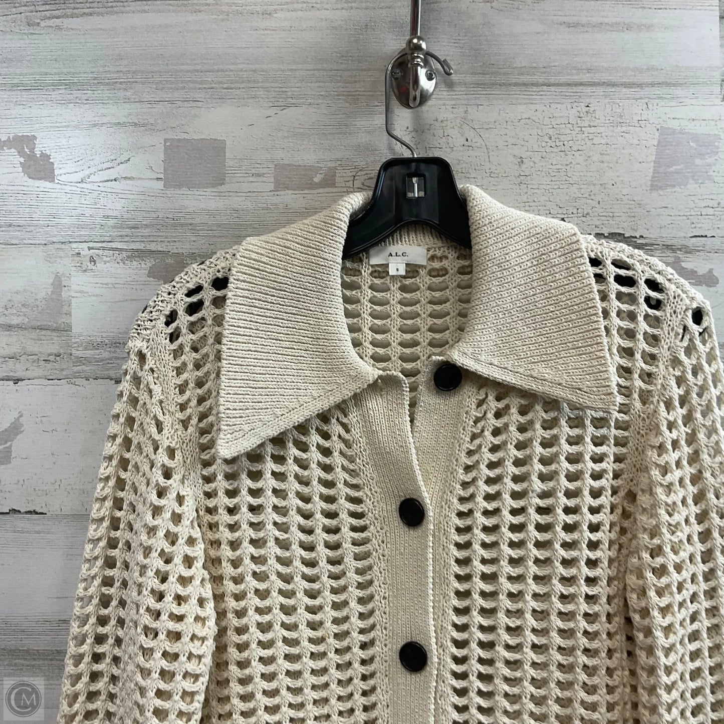 Sweater Cardigan By Alc In Cream, Size: S