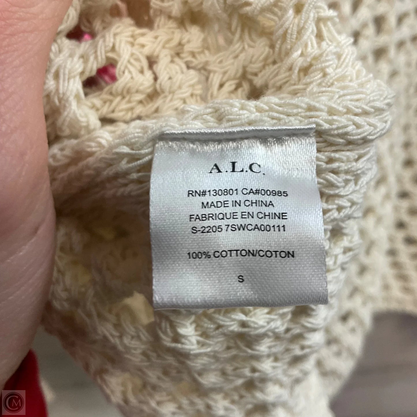 Sweater Cardigan By Alc In Cream, Size: S