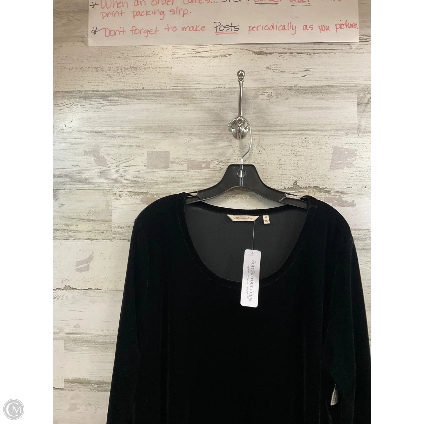 Dress Party Long By Soft Surroundings In Black, Size: 2x