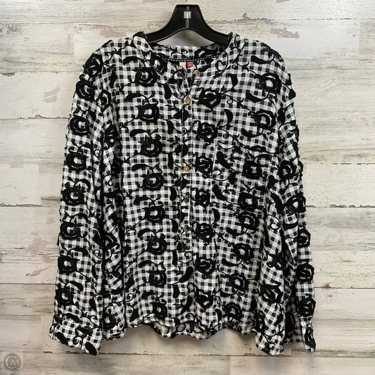 Top Long Sleeve By Pilcro In Black, Size: Xl