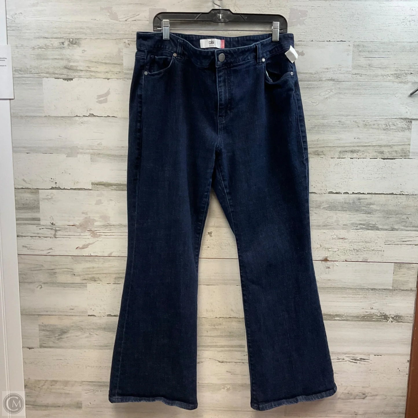 Jeans Wide Leg By Cabi In Blue Denim, Size: 16