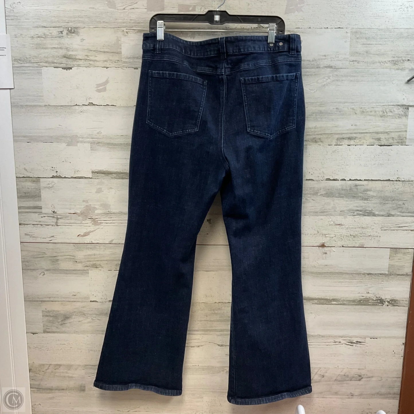 Jeans Wide Leg By Cabi In Blue Denim, Size: 16