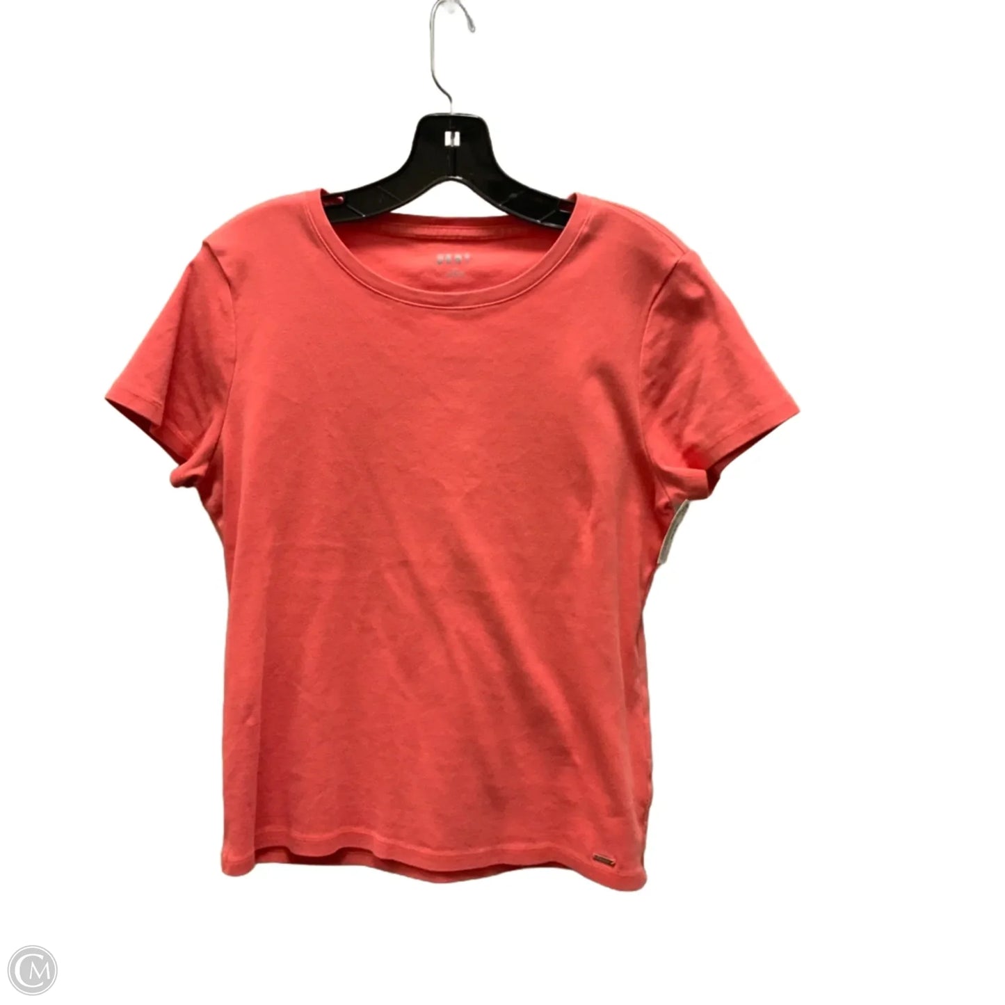 Top Short Sleeve Basic By Dkny In Orange, Size: L