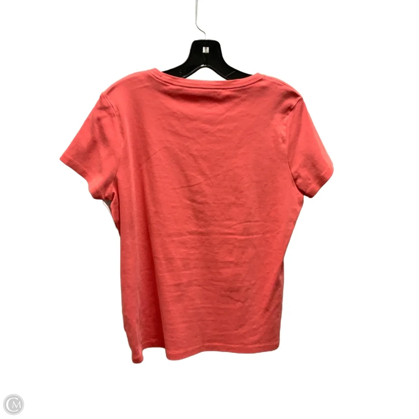 Top Short Sleeve Basic By Dkny In Orange, Size: L