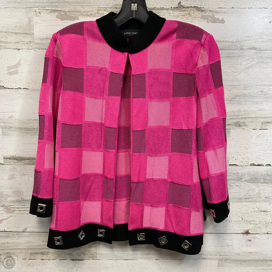 Cardigan By Ming Wang In Pink, Size: M