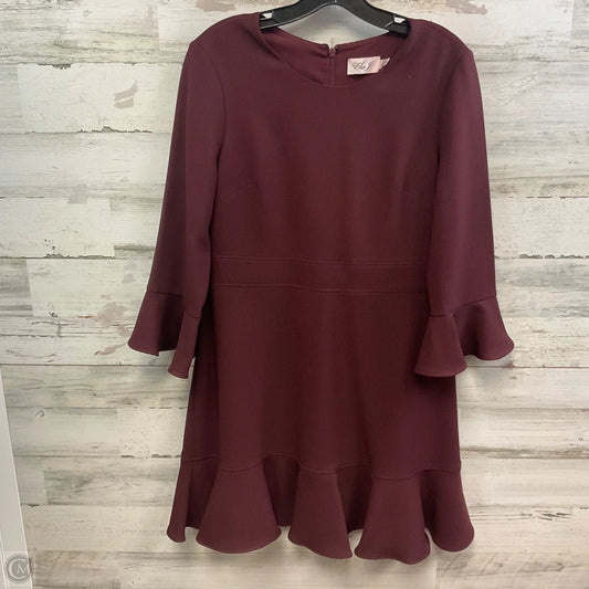 Dress Casual Short By Eliza J In Maroon, Size: 12p