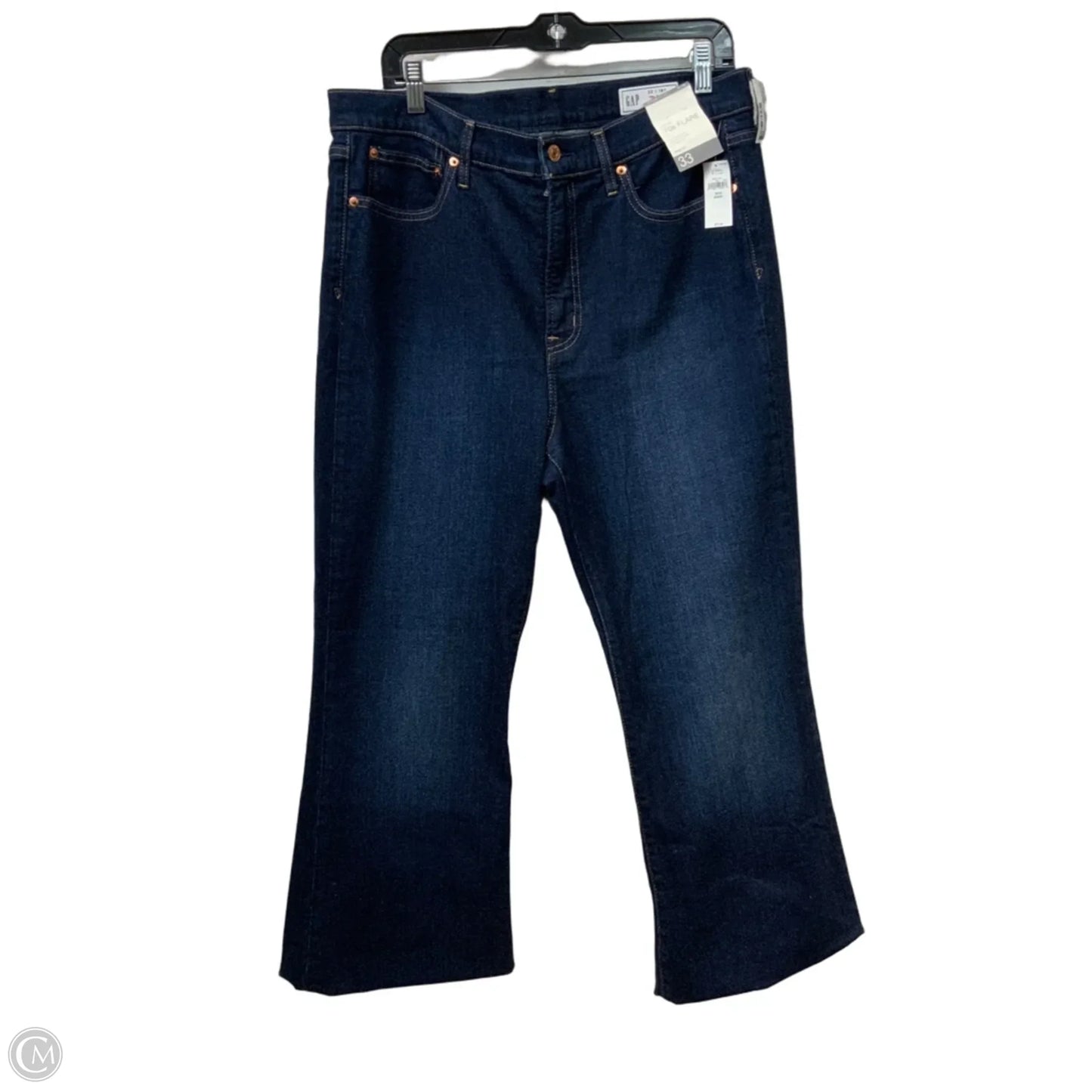 Jeans Flared By Gap In Blue Denim, Size: 16